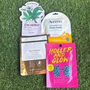 Face, Hand & Foot Masks Repairing Beauty Skincare Hydrating Smoothing Calming